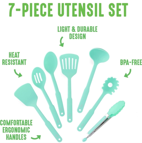 Greenlife Utensils 7pc Set - Picture 3 of 4